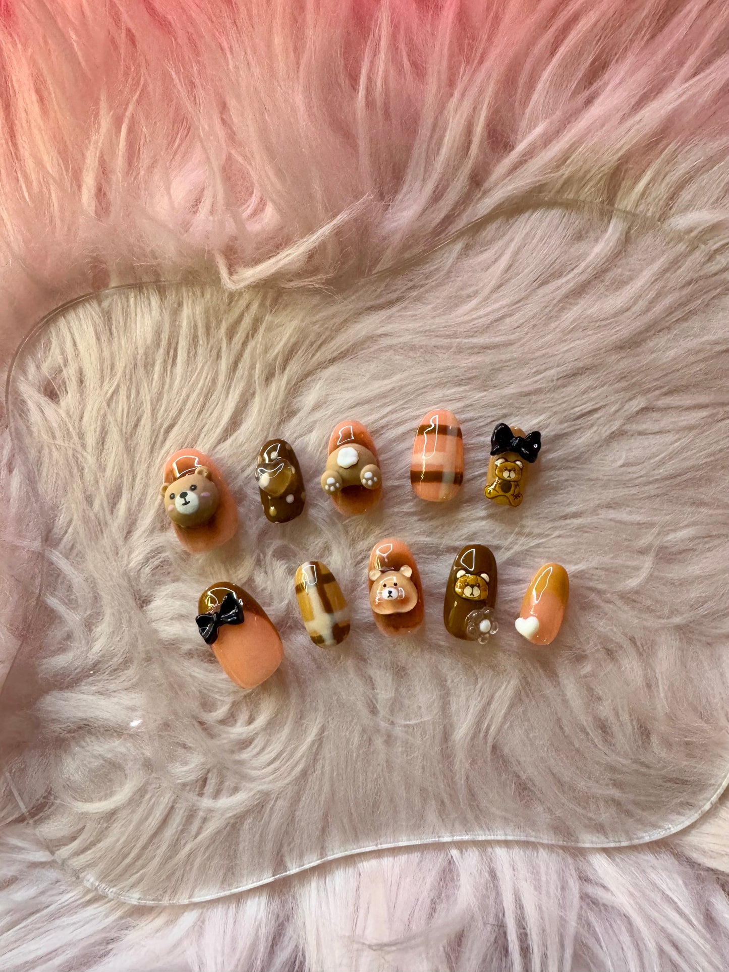 Teddy Bear Nails