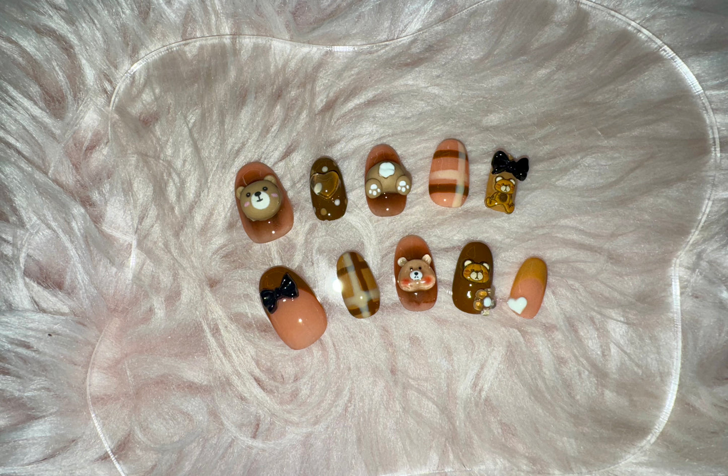Teddy Bear Nails